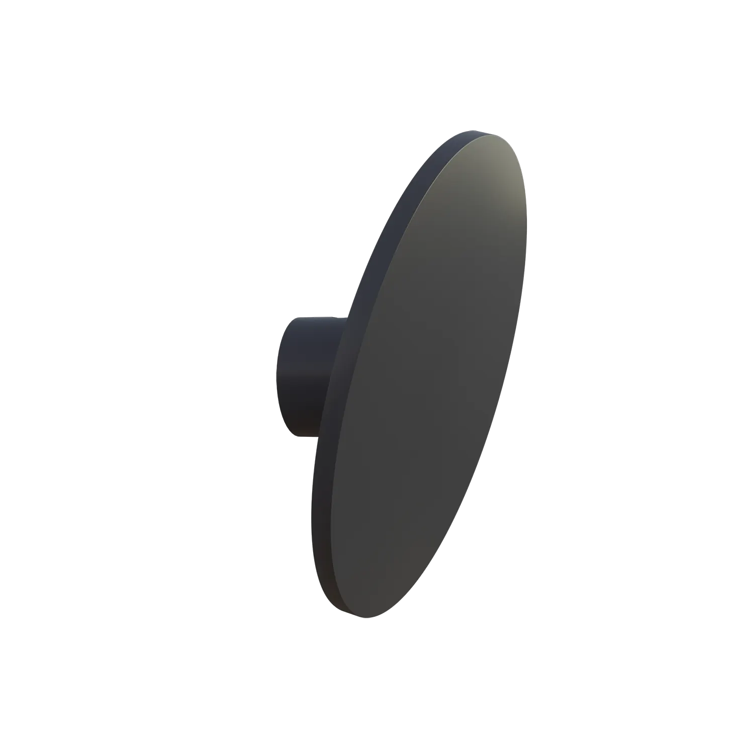 Hook Halo round anthracite shown as a cut-out angled view.