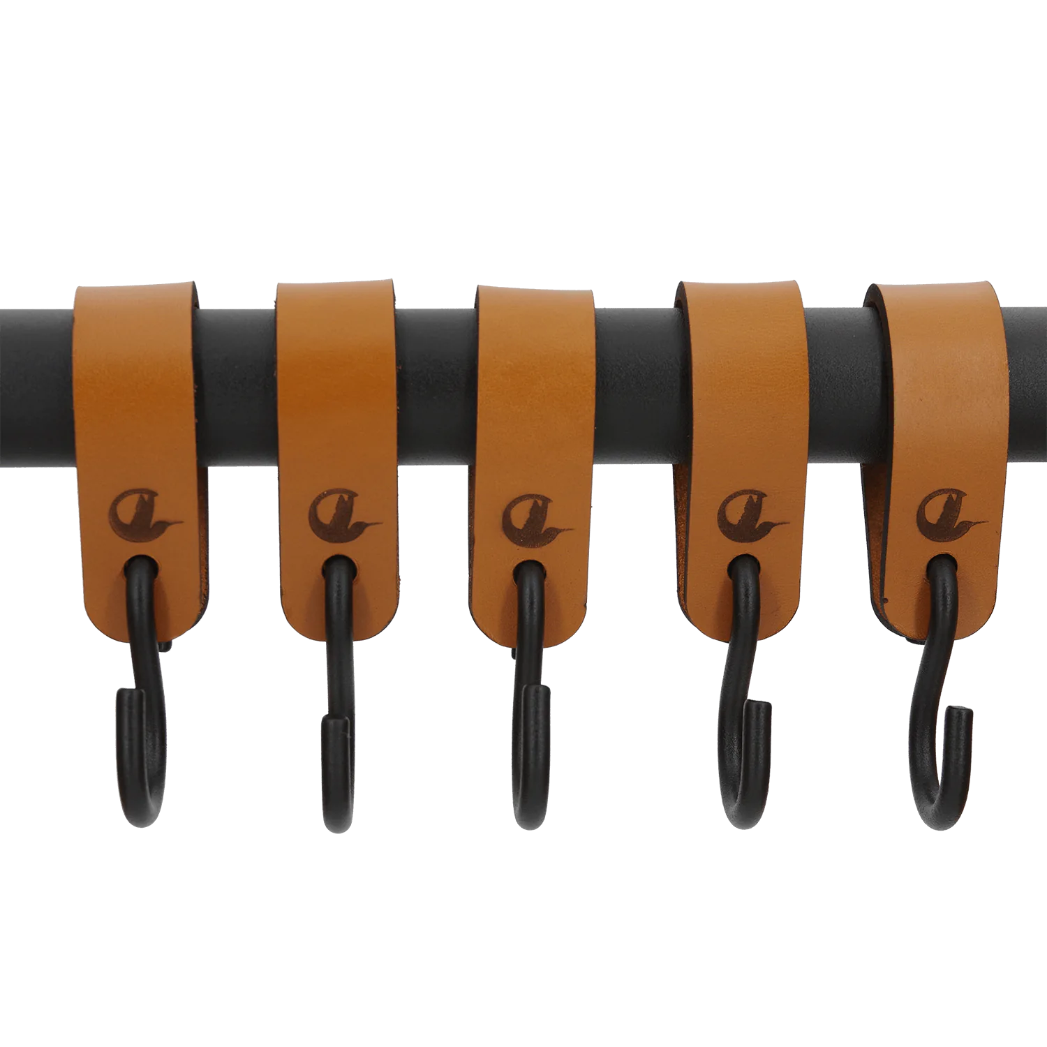 Haak Lero zwart vrijstaand weergegeven als set haken.