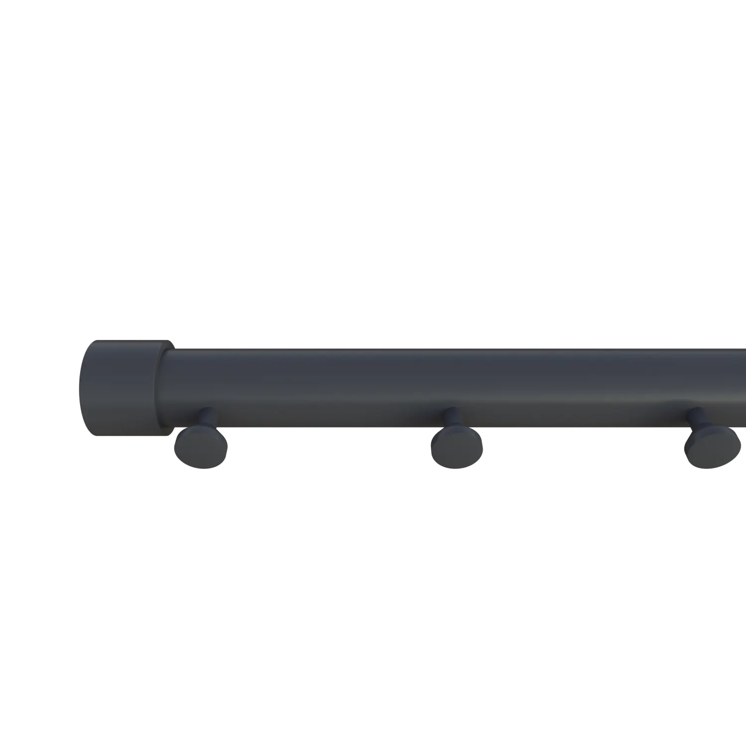 Clothes rail B round anthracite shown in an animation video.