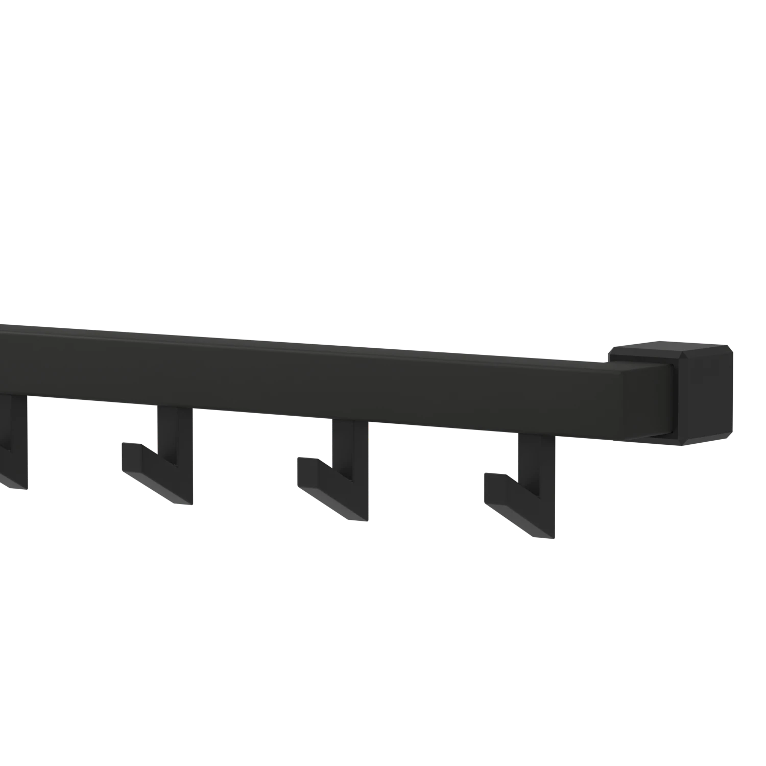 Decken-Garderobe Liora quadratisch anthrazit in einem Animationsvideo.