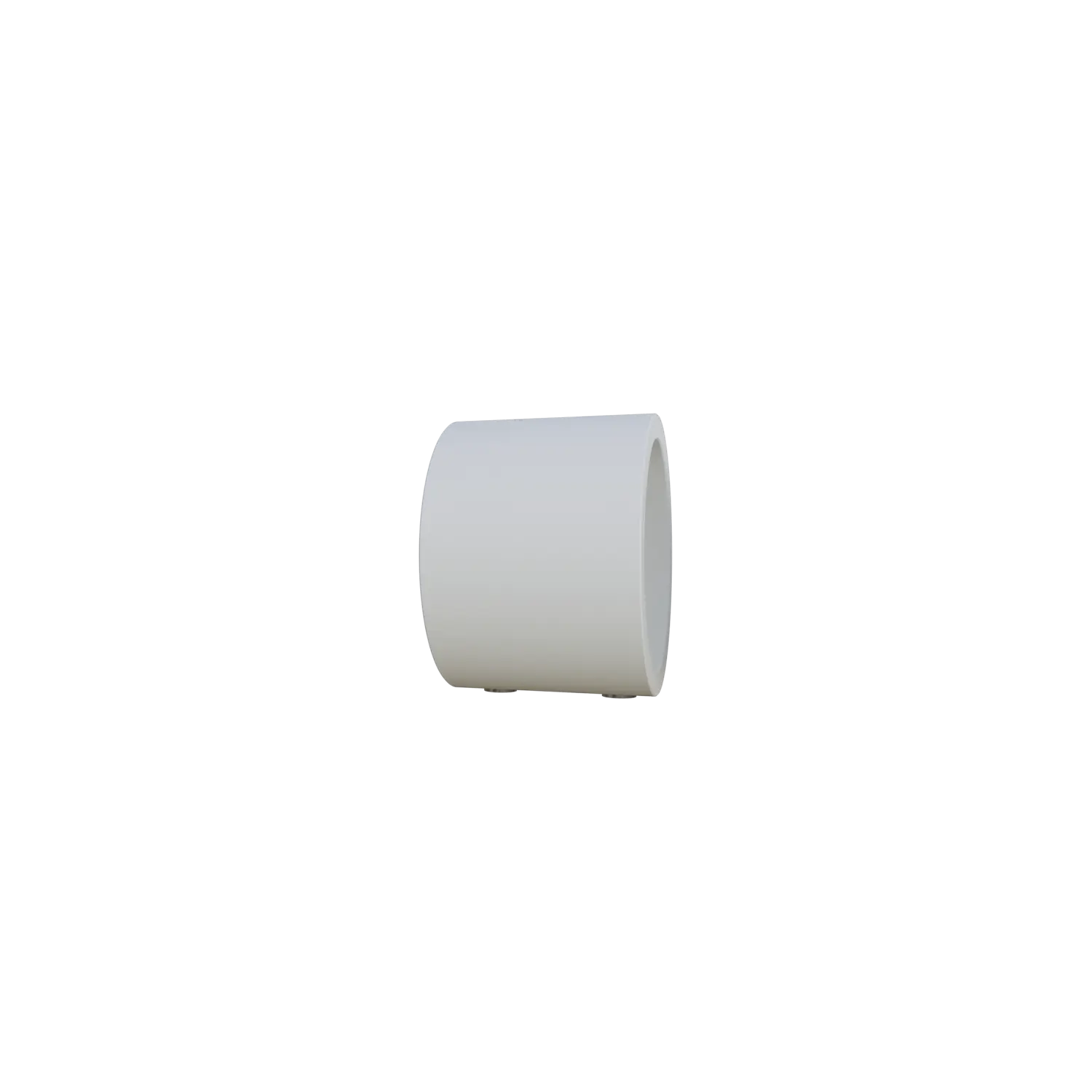 Flens rond wit vrijstaand weergegeven als flens.