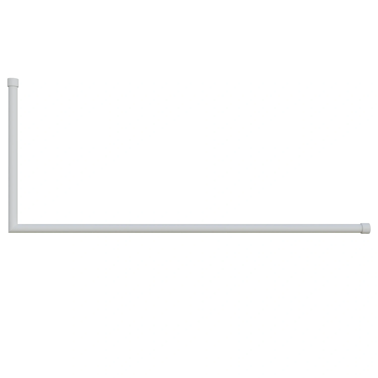 Coat rack Lovan round white shown as a cut-out from the side.