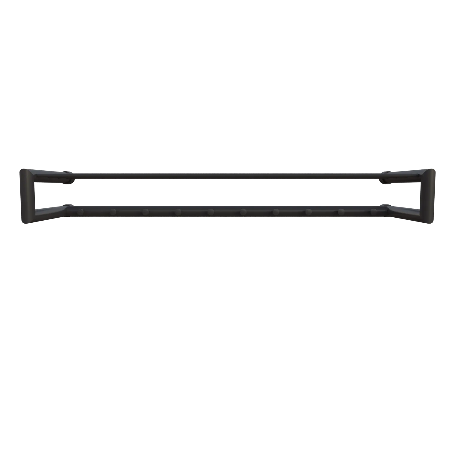 Garderobe Uven rund schwarz als technische Ansicht mit Maßangabe 250 mm dargestellt.