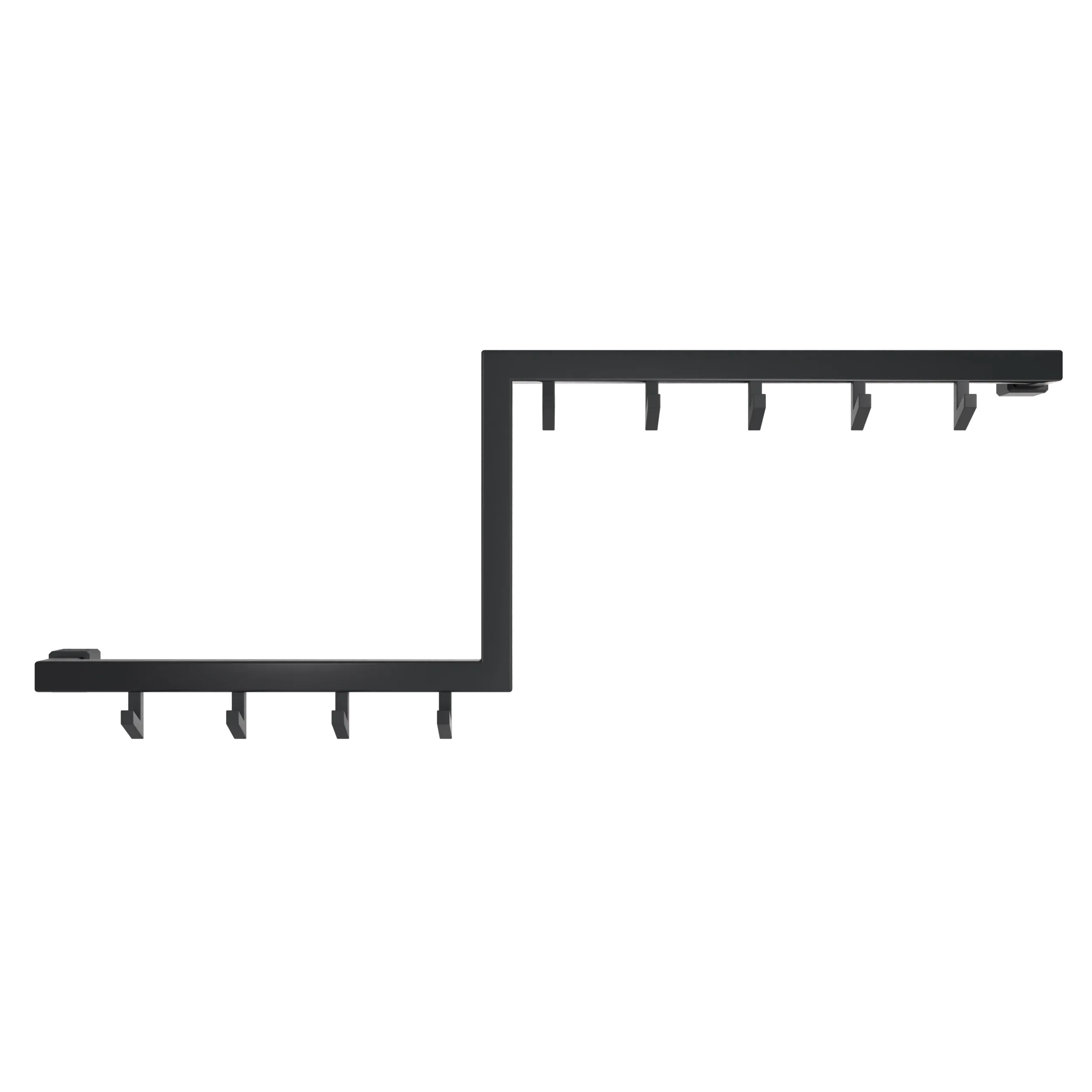Wall-mounted coat rack Varen square anthracite in an animation video.