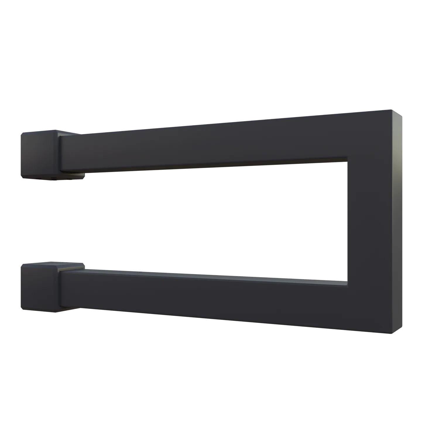 Wandgarderobe Eslin quadratisch anthrazit als technische Ansicht mit Maßangabe 250 mm dargestellt.