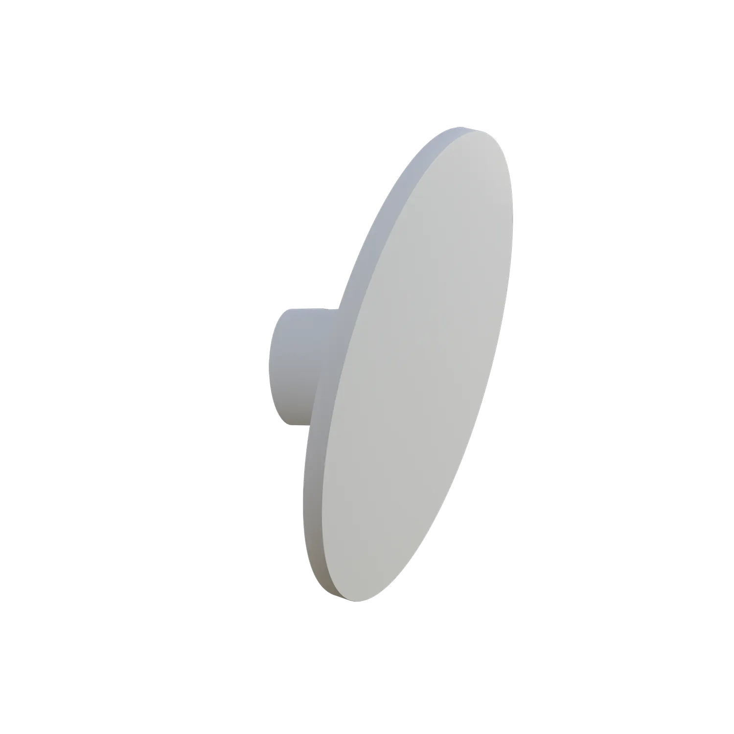 Wandkapstok Halo rond wit vrijstaand weergegeven als set.