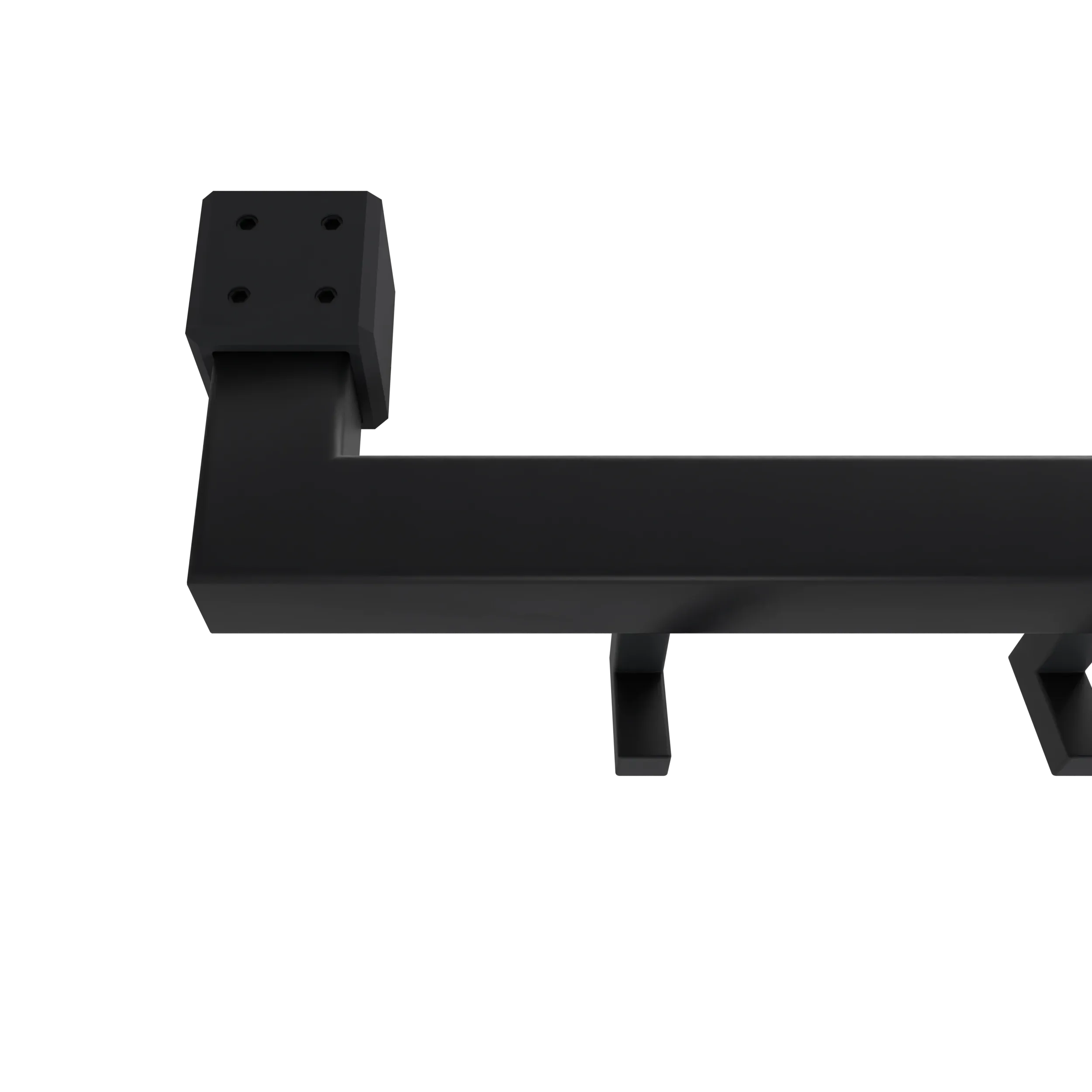Wall-mounted coat rack Varen square anthracite as a straight product view.