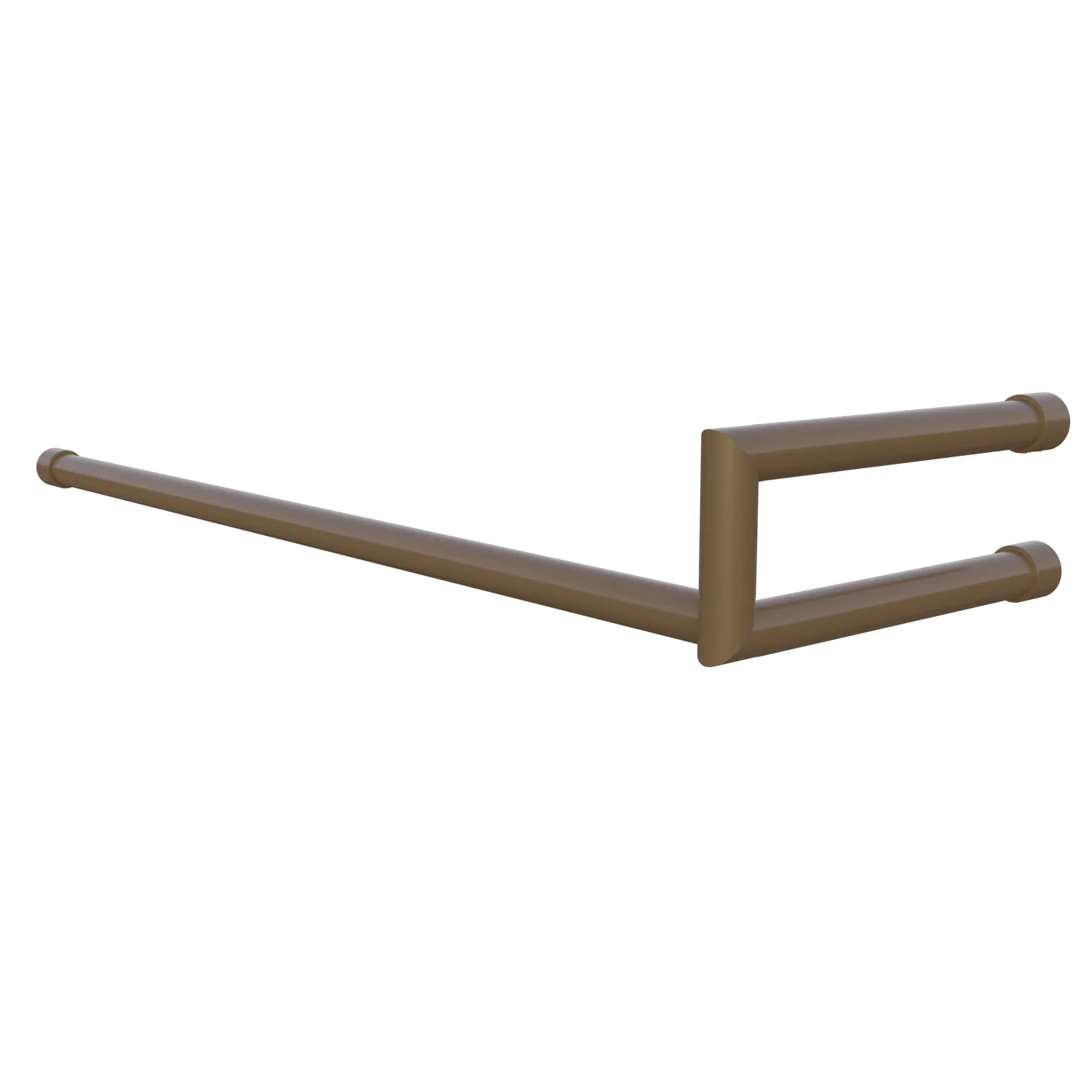 Garderobe Lorien rund bronze freigestellt von der Seite dargestellt.