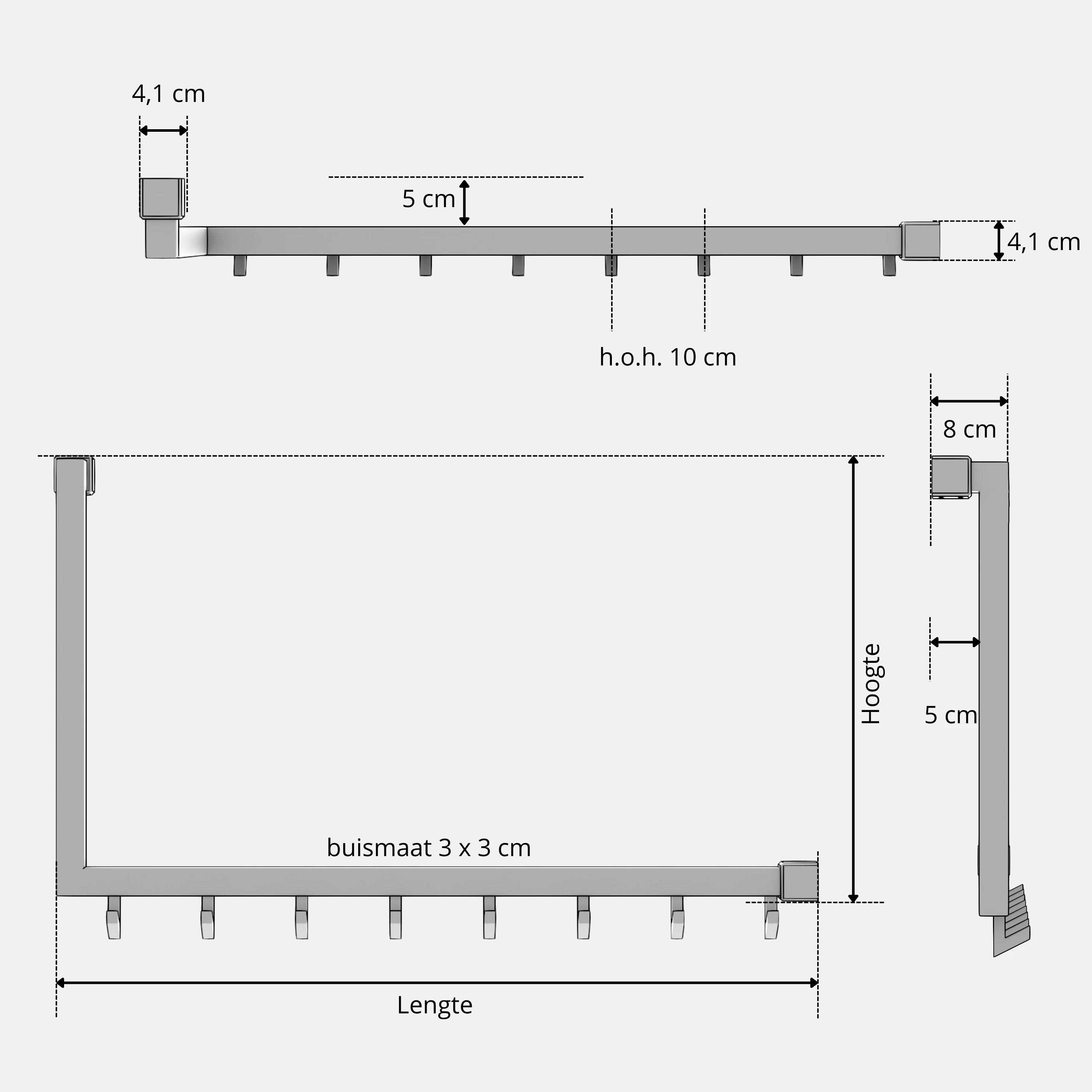 Wandgarderobe Square Lunegarde
