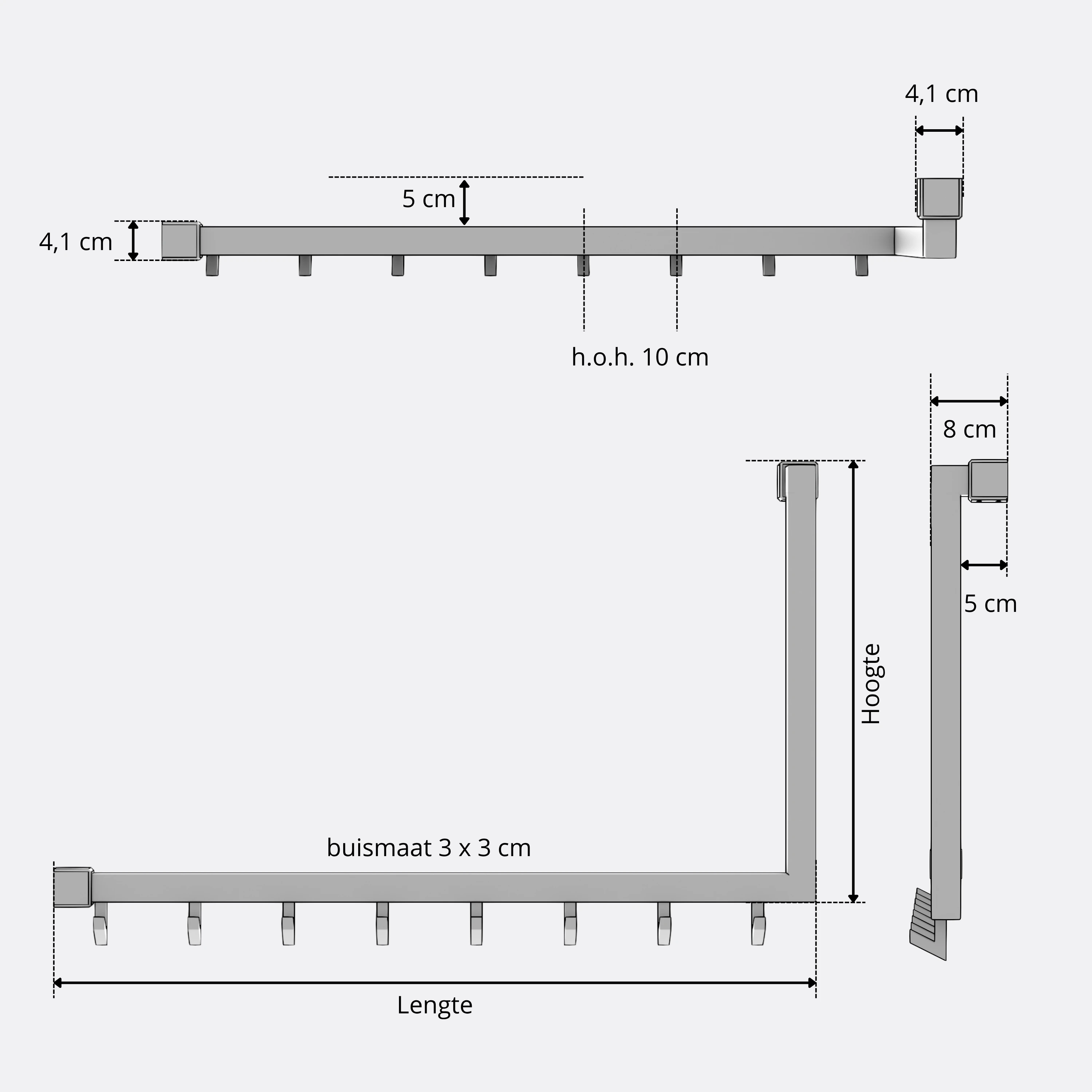 Kapstok Square Lunegarde
